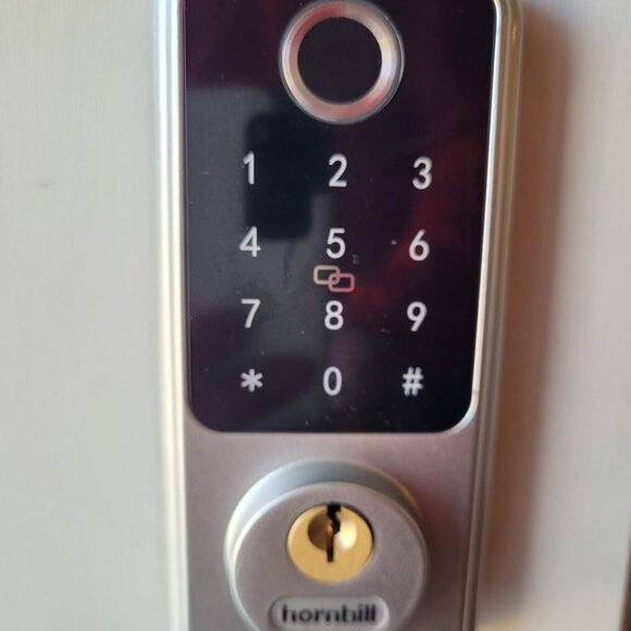TWO Hornbill Keyless‎ Entry Door Lock Smart Deadbolt with Handlesets - Picture 5 of 12